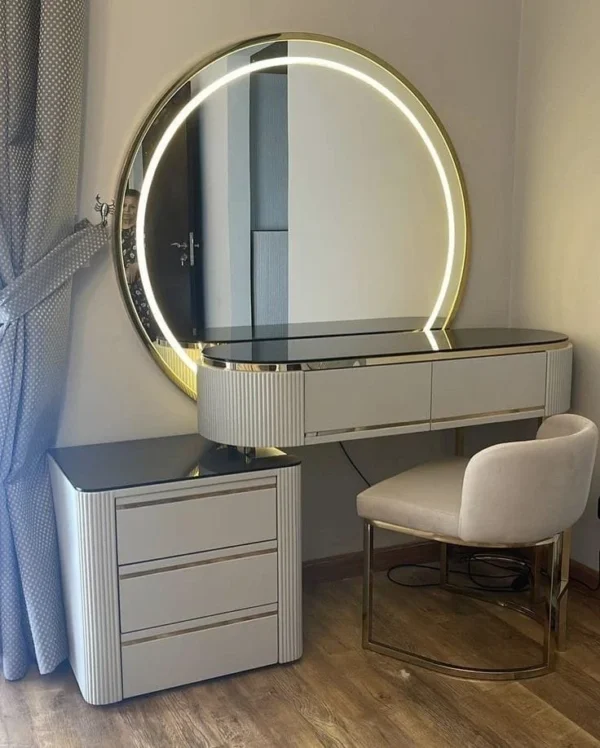 Glass Yellow Backlight LED Mirror, Touch Sensor - Image 4